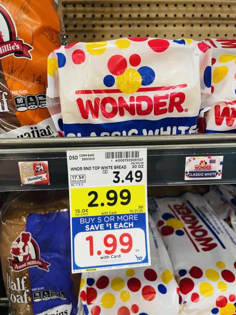 wonder bread kroger shelf image
