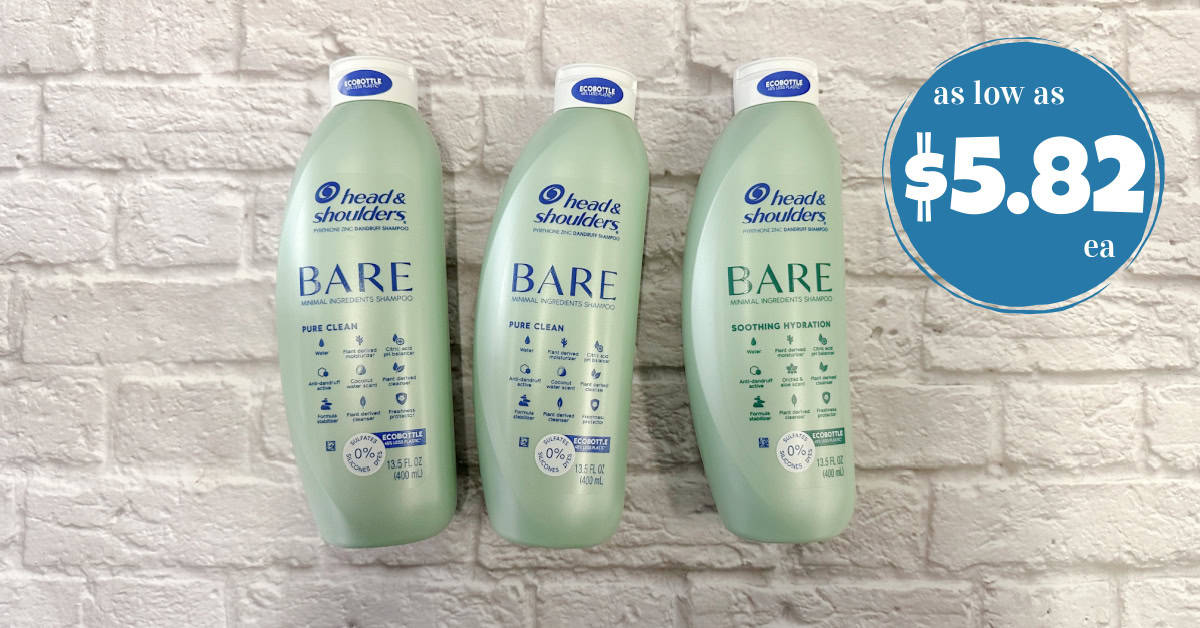 Head & Shoulders Bare Shampoo as low as $5.82! - Kroger Krazy