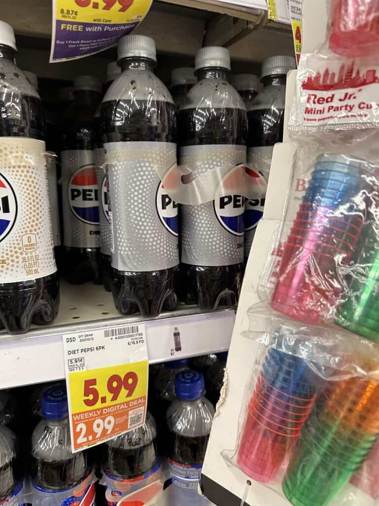 Pepsi, Coca-Cola Dr. Pepper 7UP Kroger Shelf Images (1)