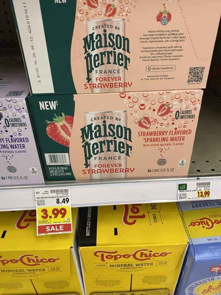 Maison Perrier Sparkling Water Kroger Shelf Image