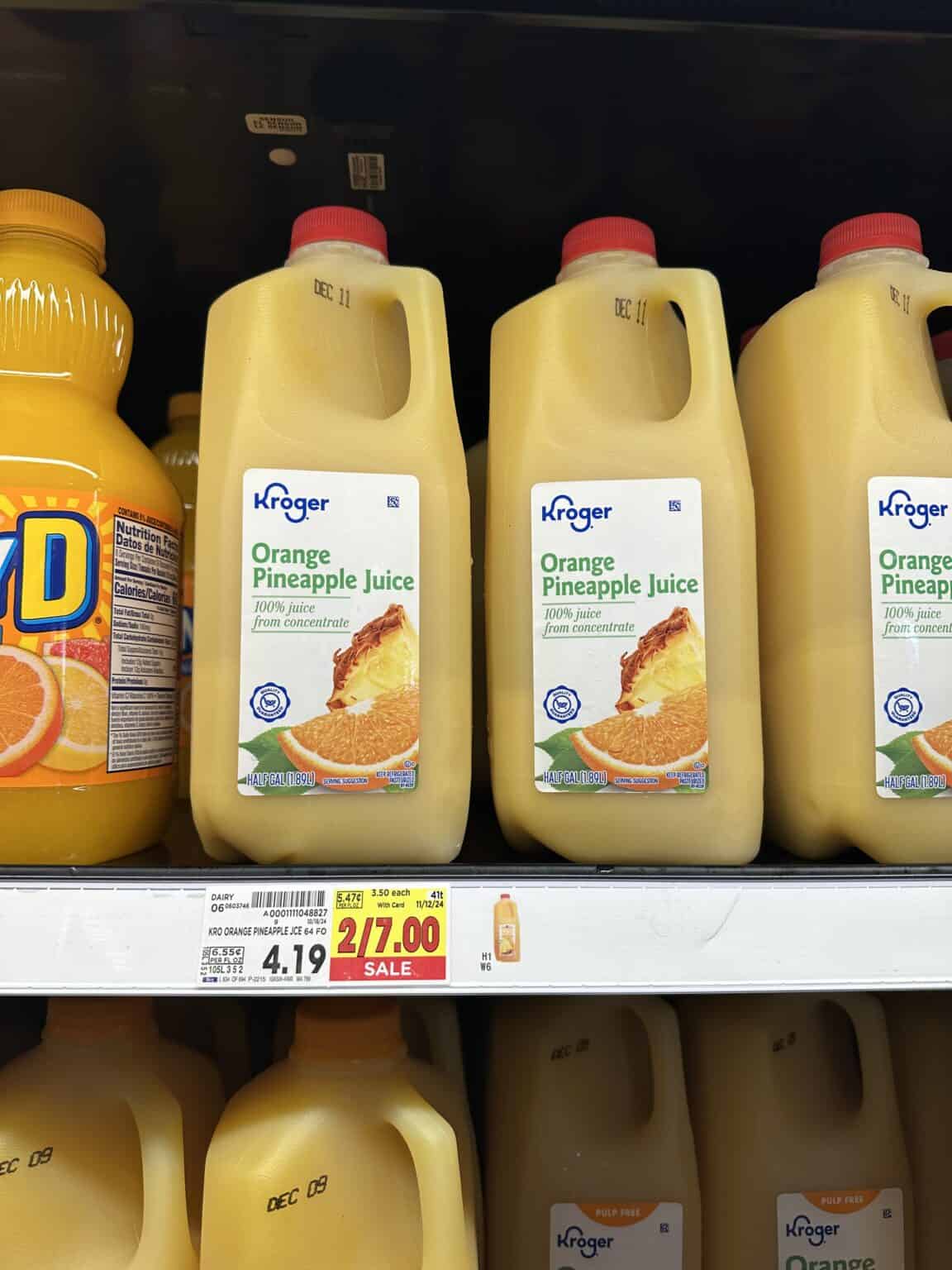 FREE Kroger Orange Juice with Weekend Free Bee (minimum purchase ...