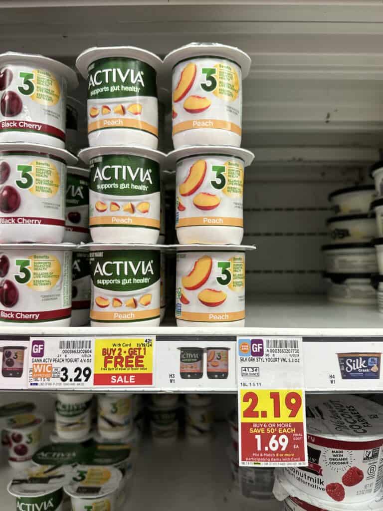 activia yogurt kroger shelf image (1)