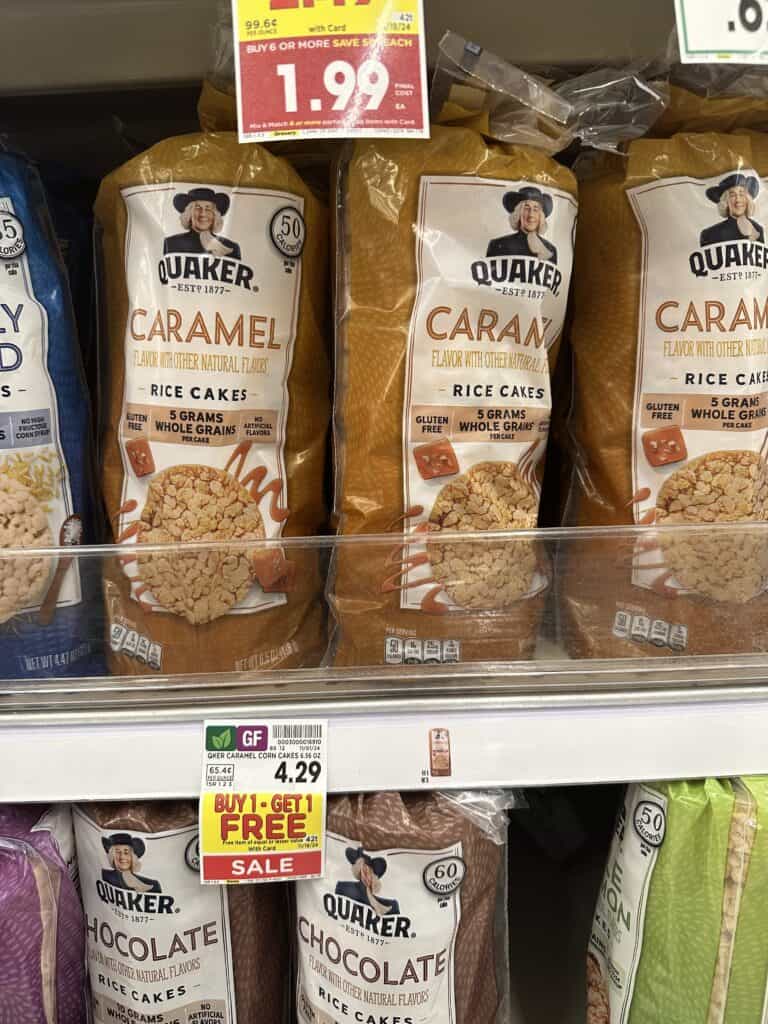 quaker rice cakes kroger shelf image (1)