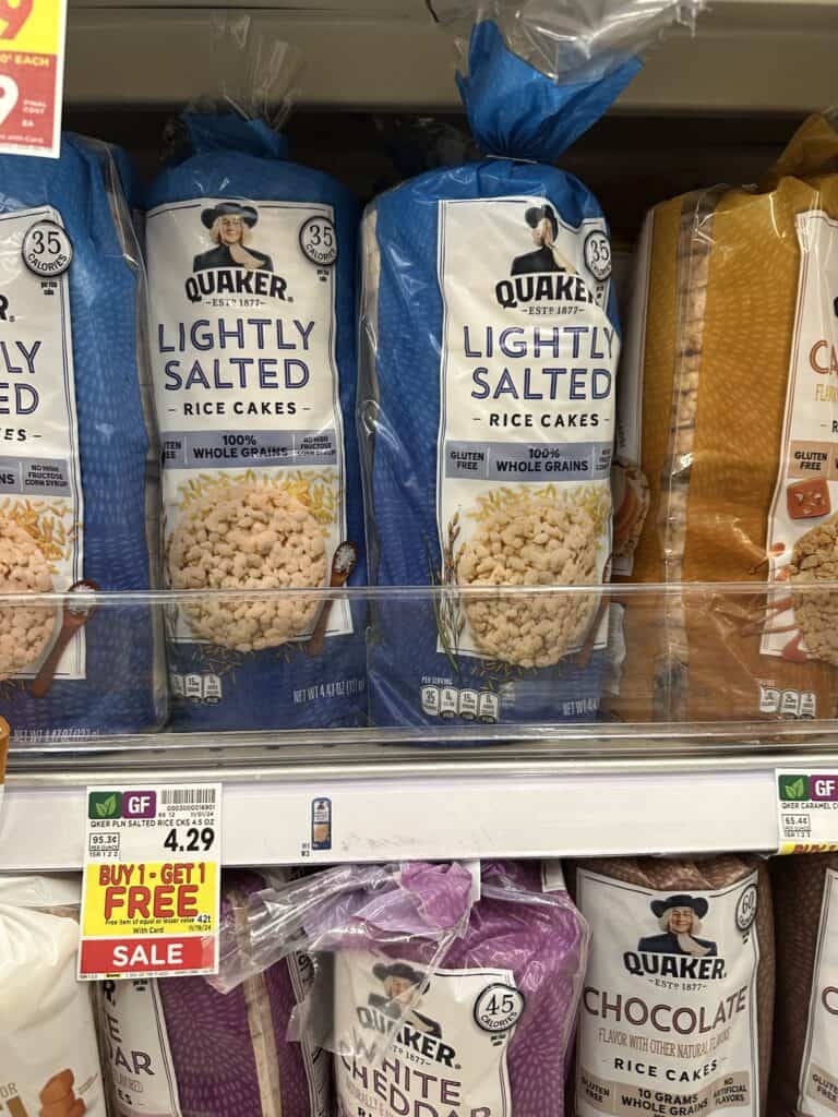 quaker rice cakes kroger shelf image (1)