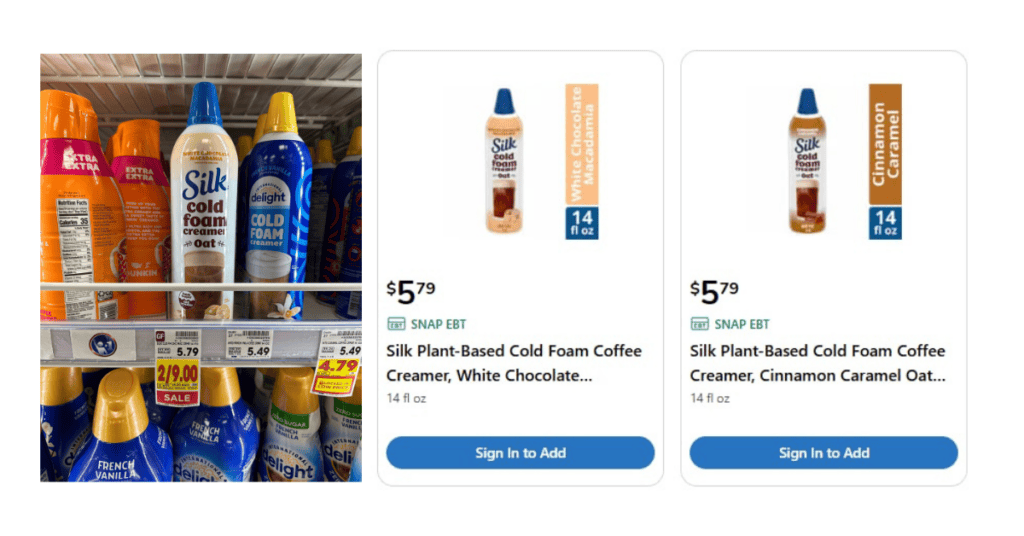 silk cold foam shelf and online price