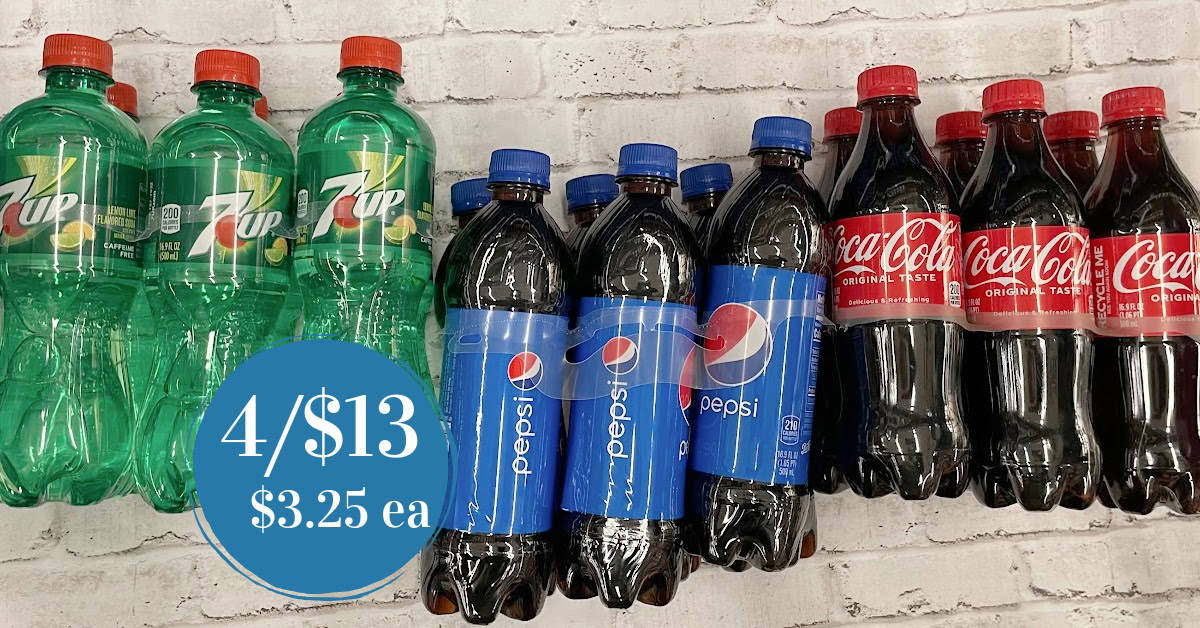 Coca-Cola, Pepsi, 7UP or Canada Dry as low as $3.25! - Kroger Krazy