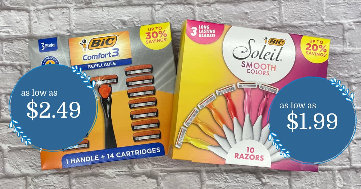 HOT Deals on BiC Disposable Razors Holiday Sets! - Kroger Krazy