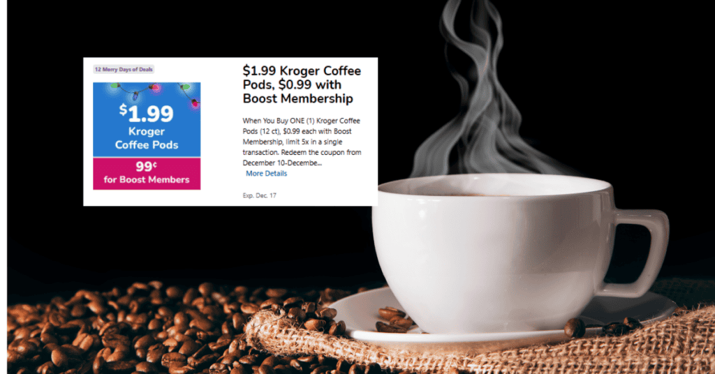 Kroger Coffee K-Cups Kroger Digital COupon