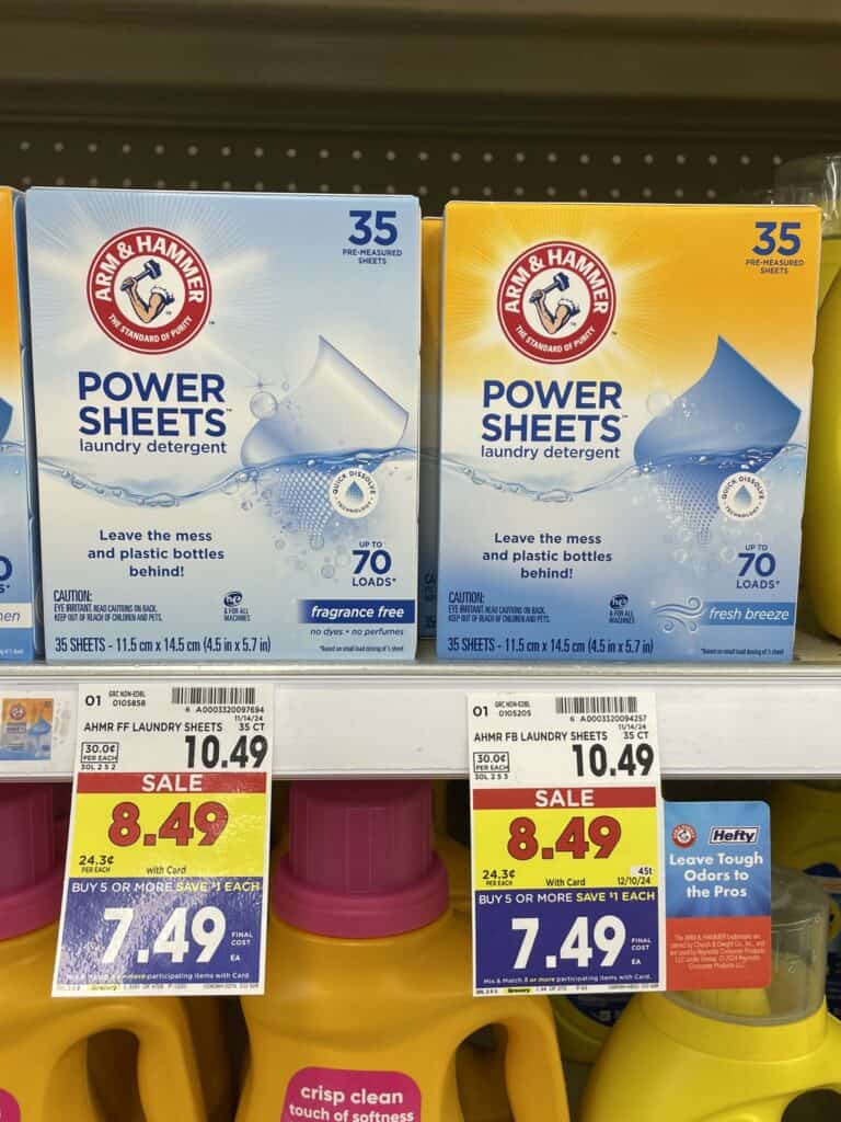 arm and hammer power sheets kroger shelf image