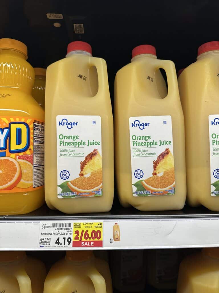 Kroger Orange Juice Shelf Image