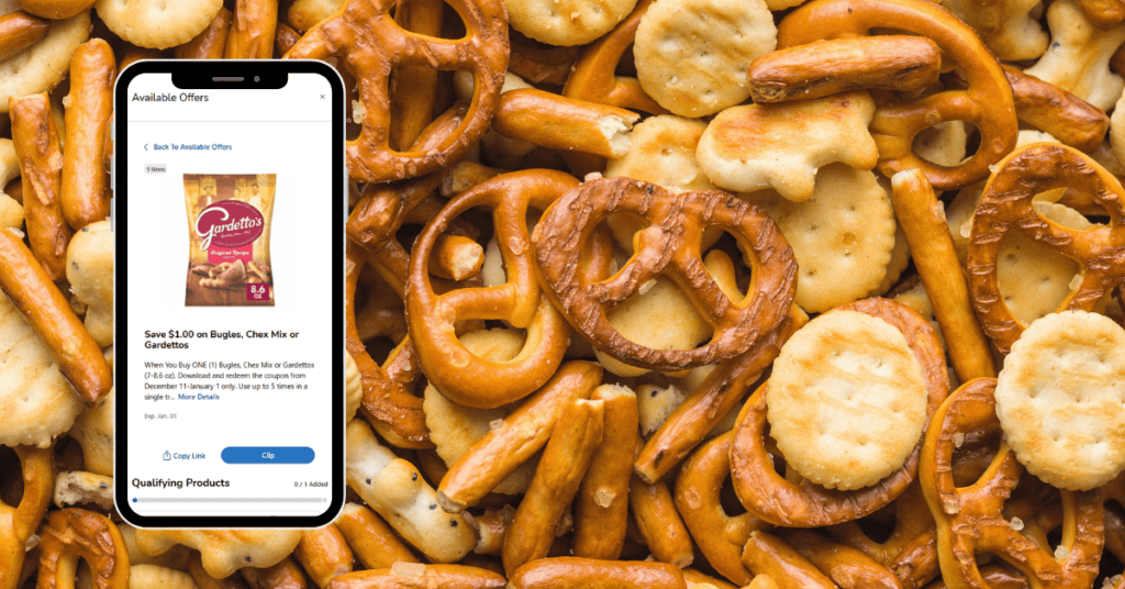 chex mix, gardettos and bugles digital