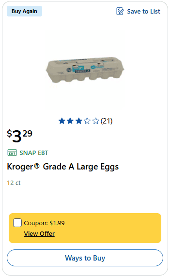 kroger eggs image