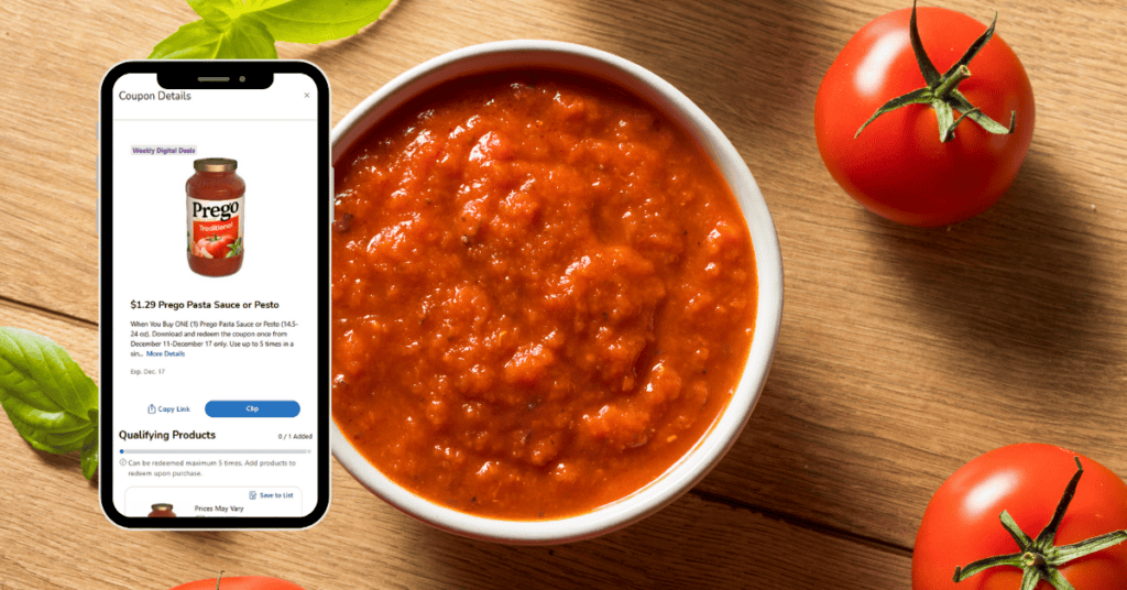 prego pasta sauce digital