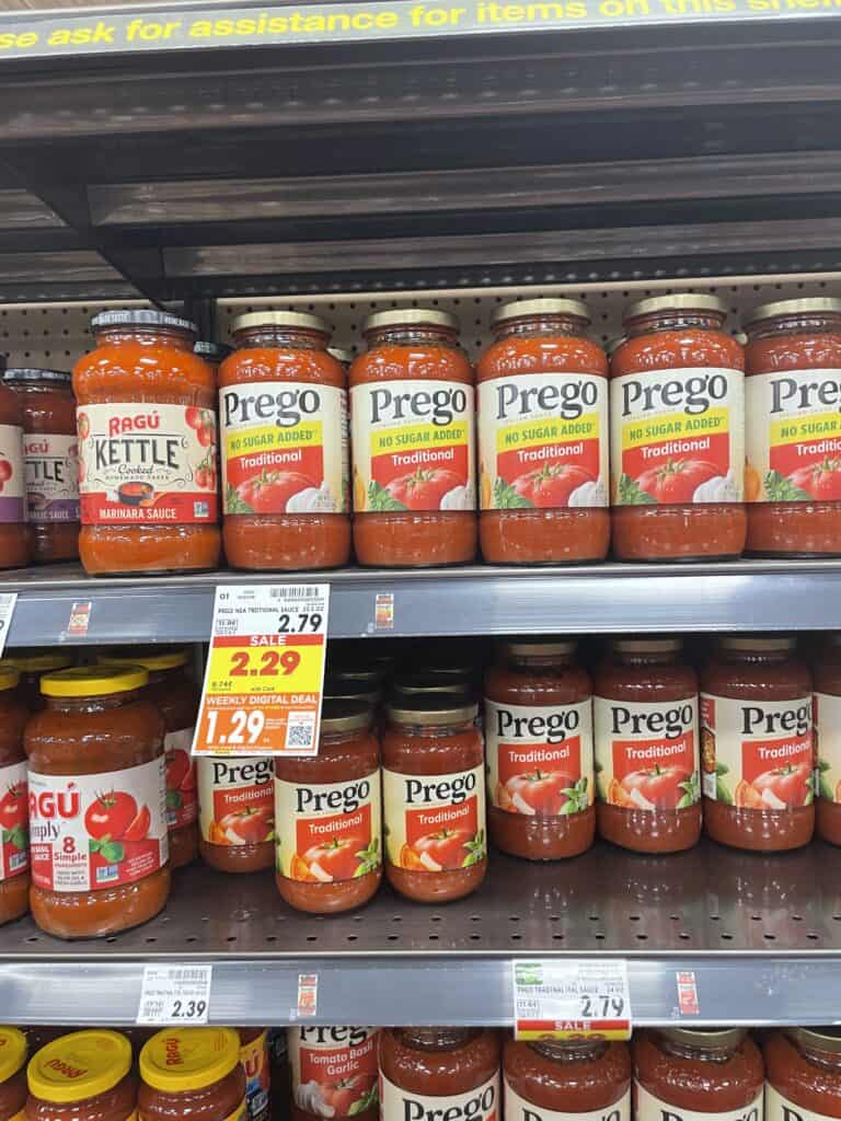 prego pasta sauce kroger shelf image (4)