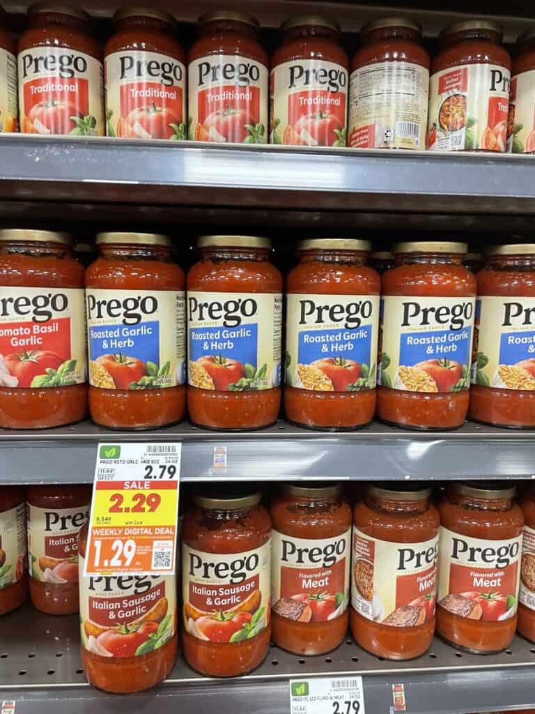 prego pasta sauce kroger shelf image (4)