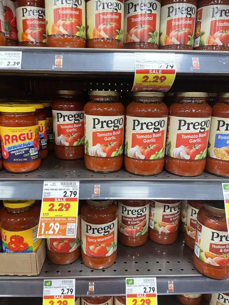 prego pasta sauce kroger shelf image (4)