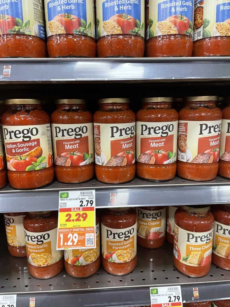 prego pasta sauce kroger shelf image (4)