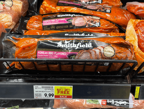Smithfield Pork Tenderloin Kroger Shelf Image
