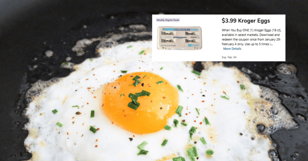 Kroger Eggs Digital Coupon weekly digital deal