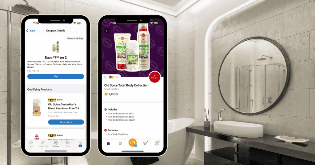Old Spice Total Body Kroger Digital and Fetch Rewards