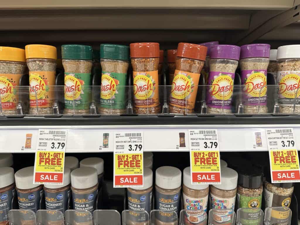 Mrs. Dash Seasoning Kroger Shelf Image