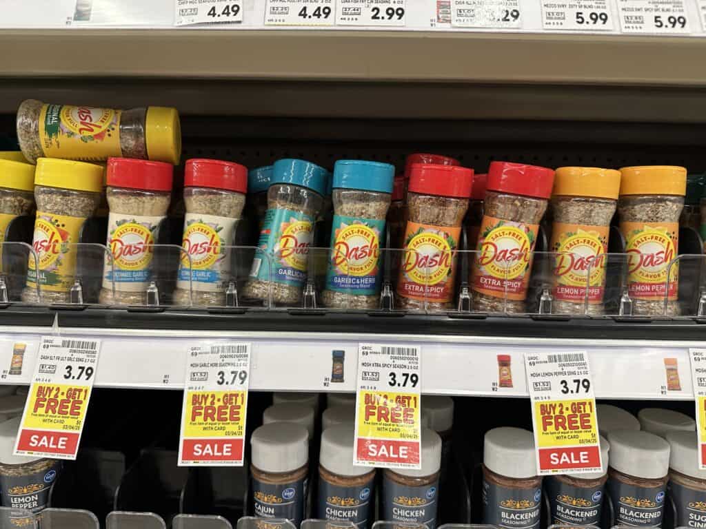 Mrs. Dash Seasoning Kroger Shelf Image