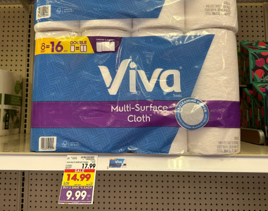 Viva Paper Towels Kroger Shelf Image