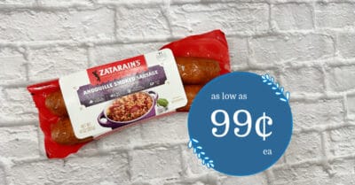 Zatarain's Smoked Sausage Kroger Krazy