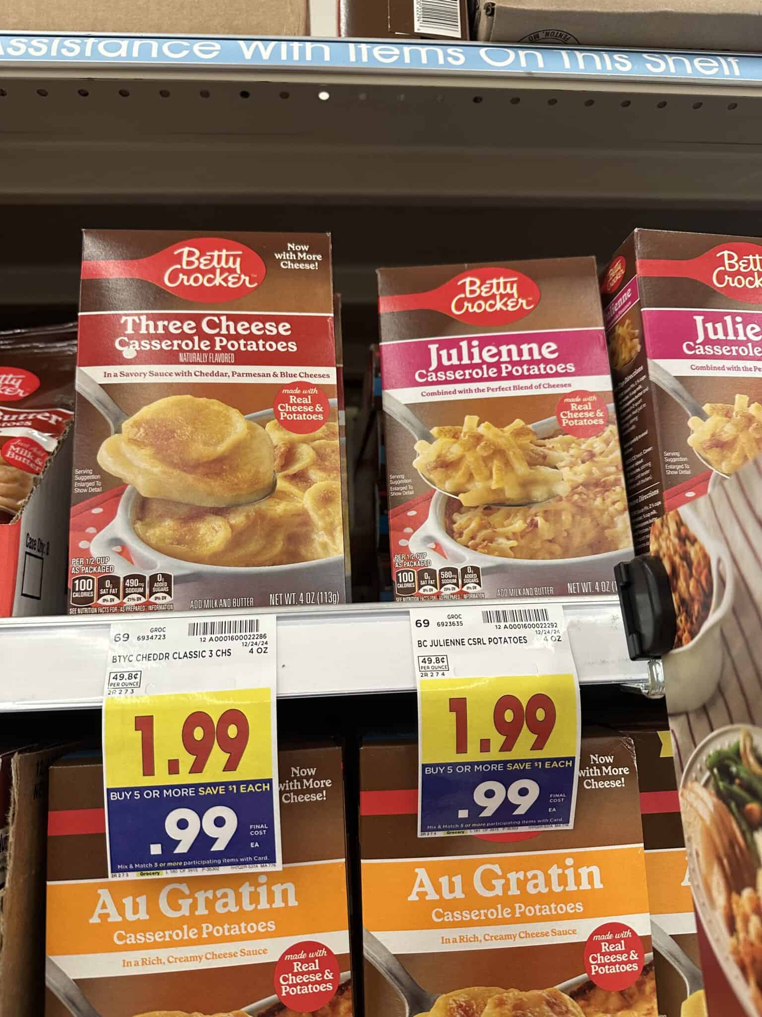 Betty Crocker Potatoes as low as 99¢! - Kroger Krazy