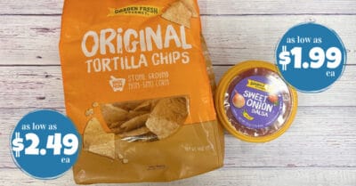 garden fresh tortilla chips and salsa kroger krazy 1