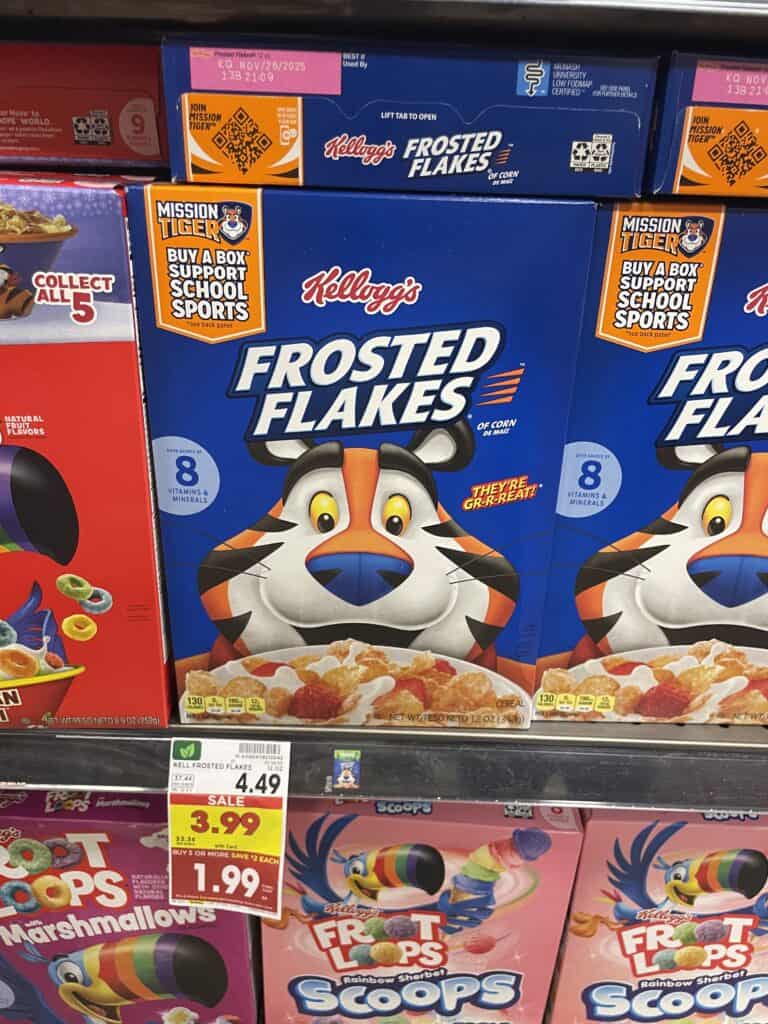 kelloggs cereal kroger shelf image (7)