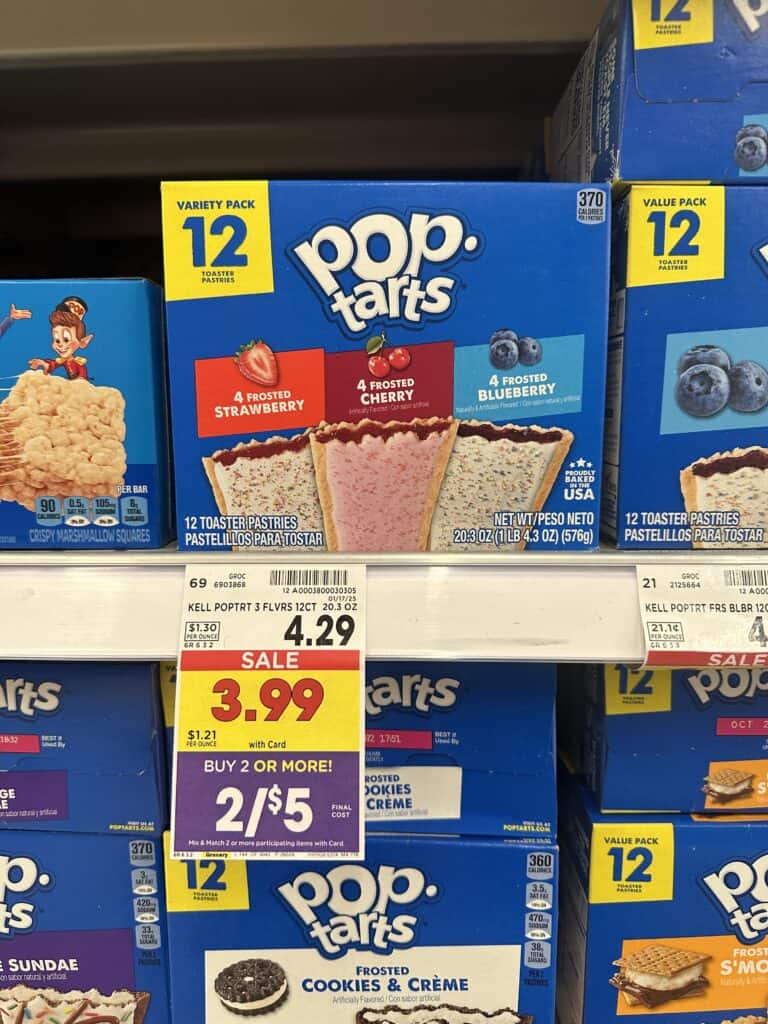 kelloggs poptarts kroger shelf image (8)