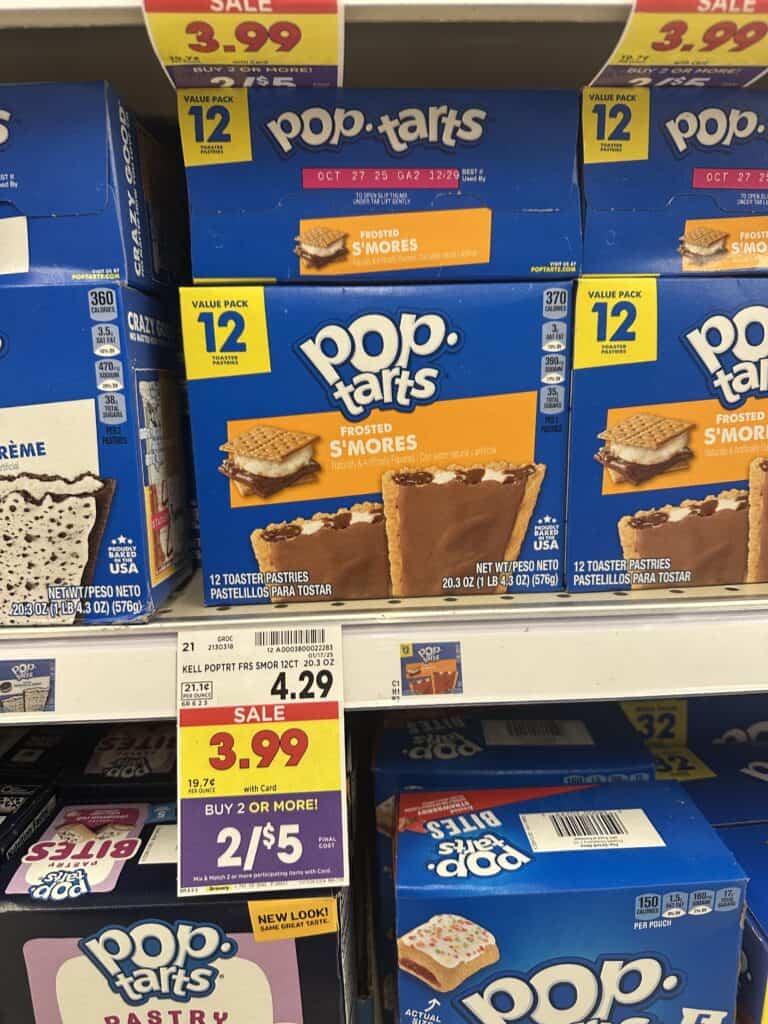 kelloggs poptarts kroger shelf image (8)
