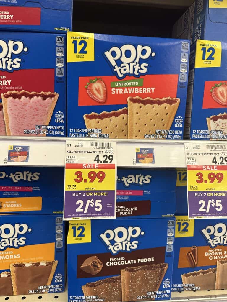 kelloggs poptarts kroger shelf image (8)