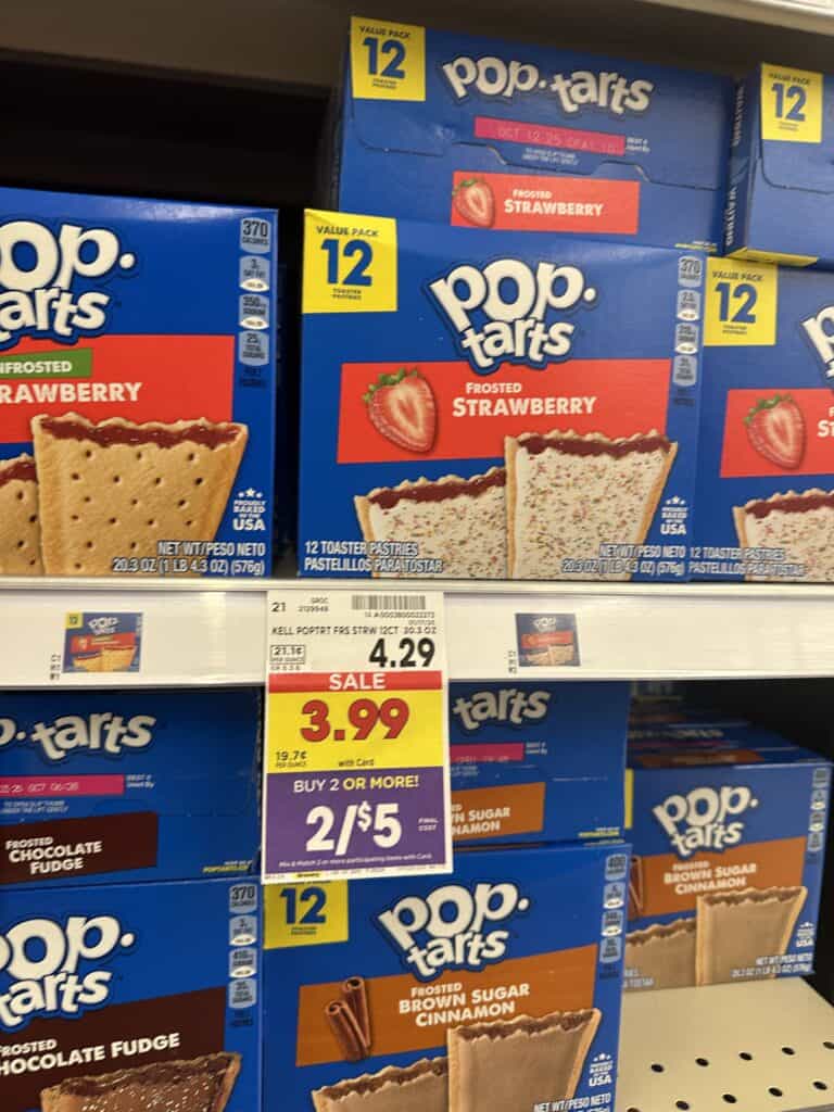 kelloggs poptarts kroger shelf image (8)
