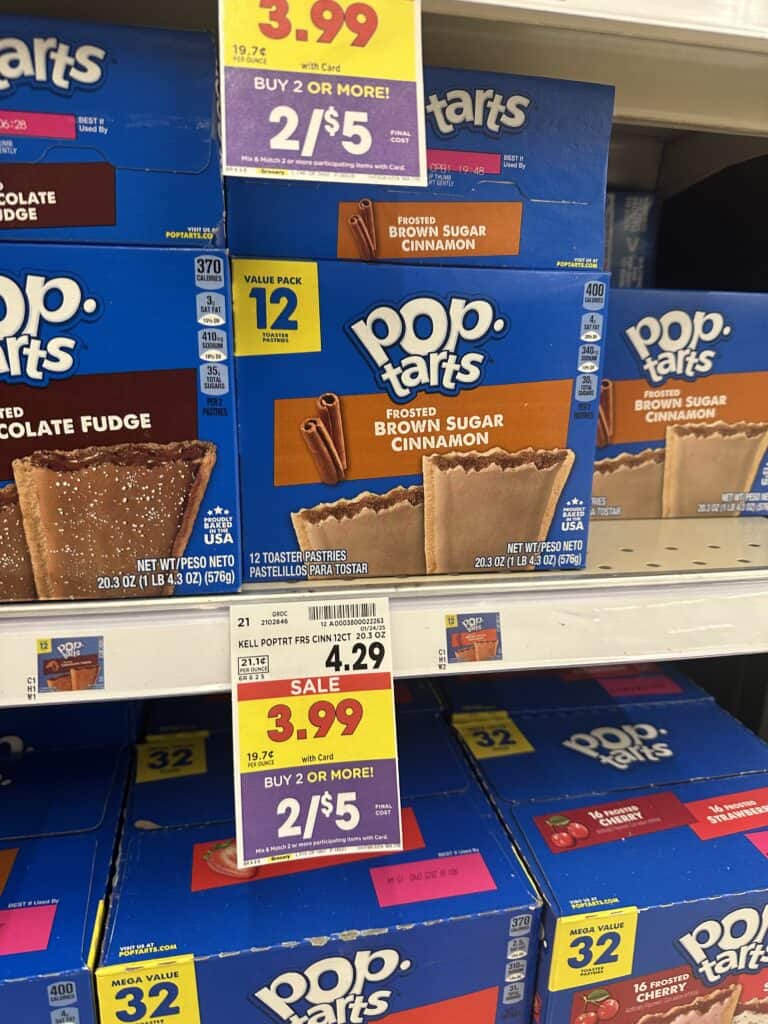 kelloggs poptarts kroger shelf image (8)