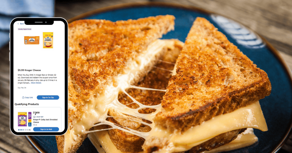 kroger cheese digital coupon