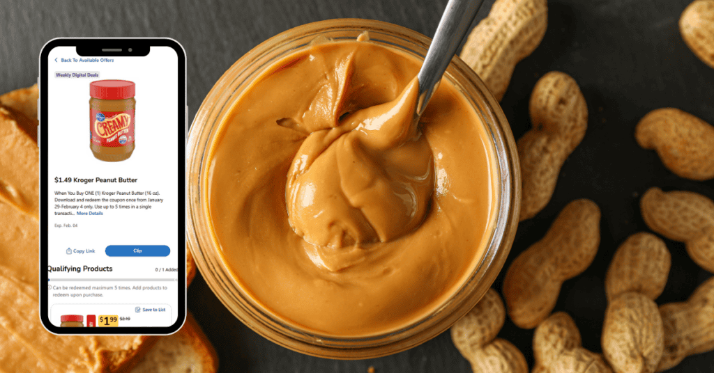 kroger peanut butter digital
