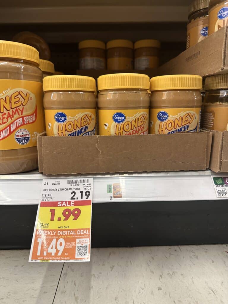 kroger peanut butter shelf image (2)