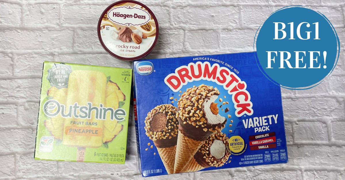 Haagen Dazs, Outshine and Drumstick is B1G1 FREE! - Kroger Krazy
