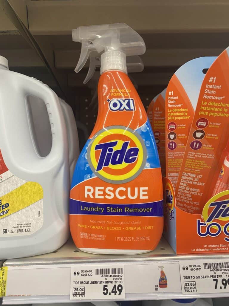 tide rescue kroger shelf image