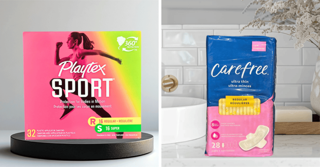 Carefree and Playtex Kroger