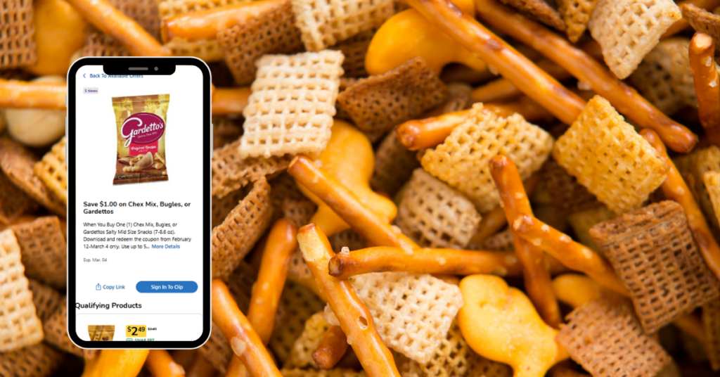 Chex, Bugles Gardetto's Kroger Digital Coupon