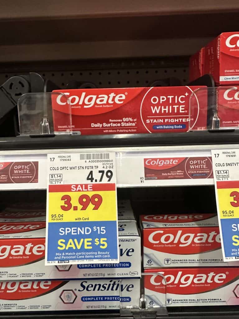 Colgate Toothpaste Kroger Shelf Image