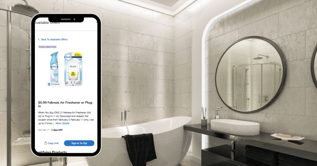 Febreze Kroger Digital Coupon