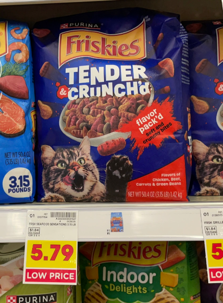Friskies Cat Food Kroger Shelf Image