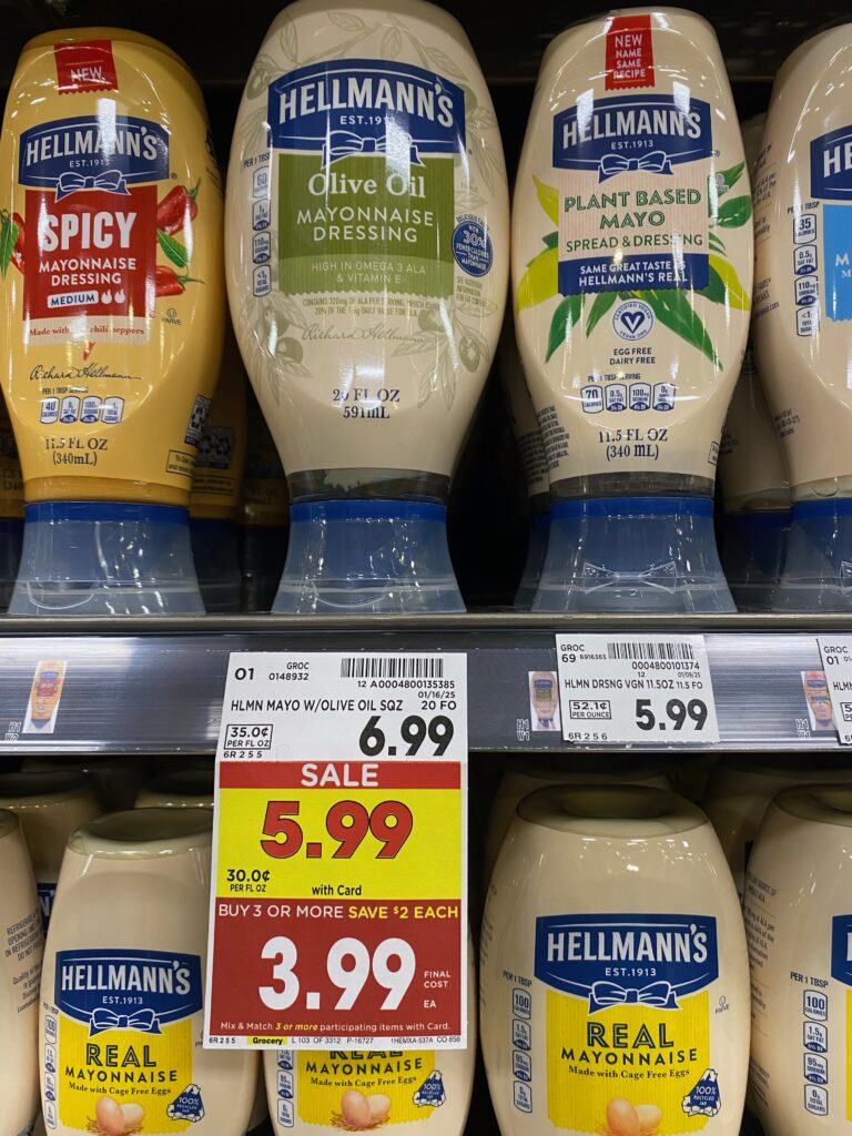 Hellmann's Mayo Kroger Shelf Image 