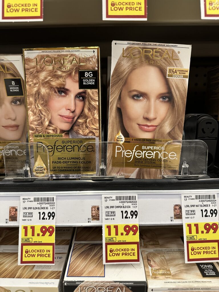 L'Oreal Superior Preference Hair Color Kroger Shelf Image