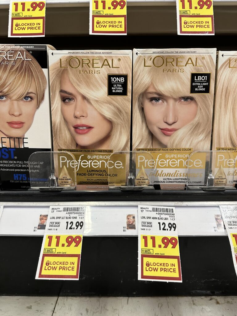 L'Oreal Superior Preference Hair Color Kroger Shelf Image