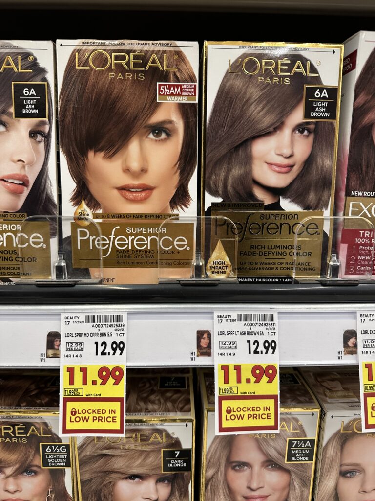 L'Oreal Superior Preference Hair Color Kroger Shelf Image